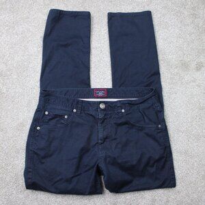 UNTUCKit Pants Mens 32x32 Blue 5-Pocket Straight Fit Pima Cotton Stretch